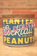 ct-240814-28 PLANTERS / MR.PEANUT 1940's Cocktail SALTED PEANUTS Can