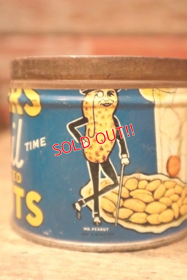 画像2: ct-240814-28 PLANTERS / MR.PEANUT 1940's Cocktail SALTED PEANUTS Can