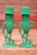 画像1: ct-240814-23 PLANTERS / MR.PEANUT 1950's Salt & Pepper Shaker (Green) (1)