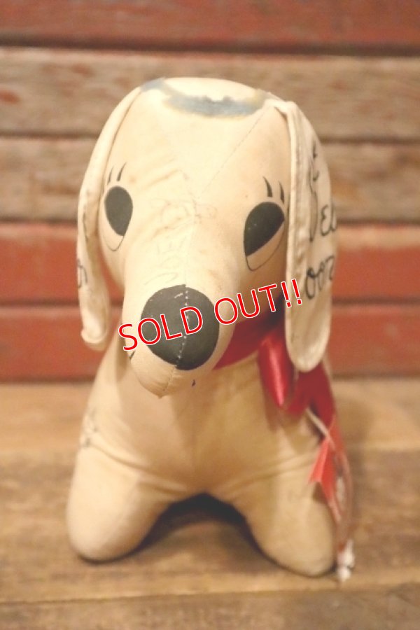 画像2: ct-230414-21 "Get Well Soon" 1950's-1960's Dachshund Message Doll