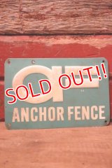 dp-240207-22 ANCHOR FENCE Metal Sign