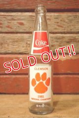 dp-230101-65 Clemson University / CLEMSON TIGERS 1981 National Champions Coca Cola Bottle