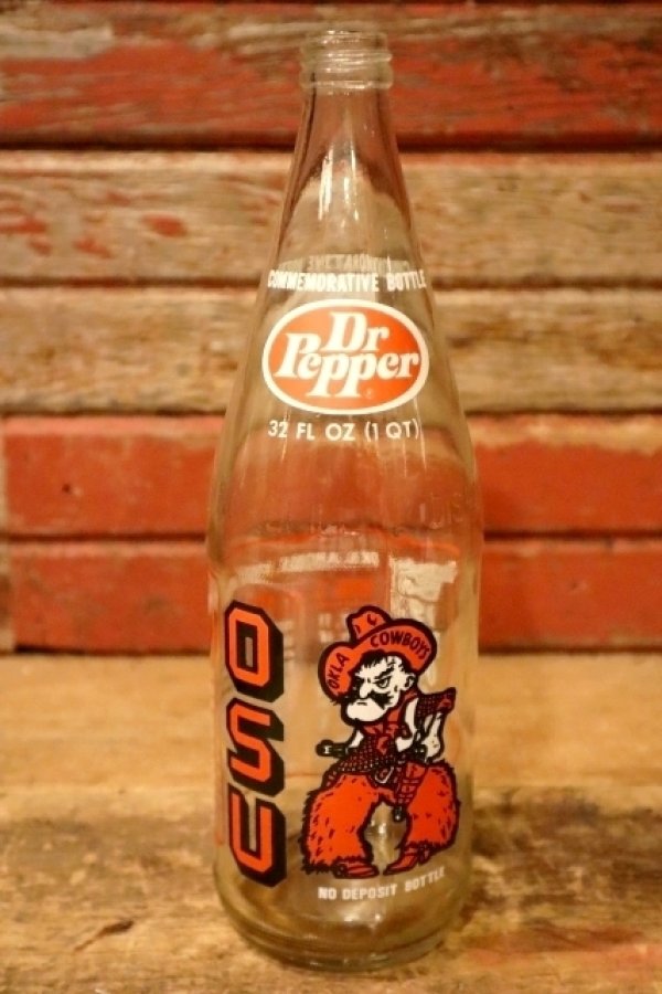 画像1: dp-230101-65 Oklahoma State University / Oklahoma State Cowboys 1976 BIG 8 Champions Dr Pepper Bottle