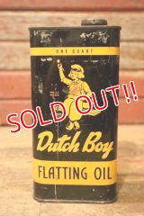 dp-240911-82 Dutch Boy / 1950's-1960's FLATTING OIL ONE QUART Can