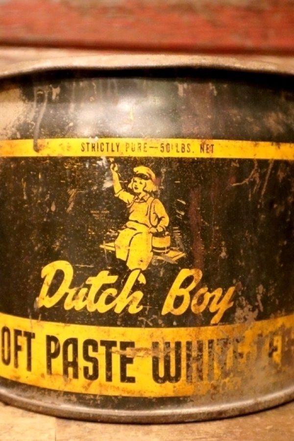 画像2: dp-240911-77 Dutch Boy / 1950's-1960's SOFT PASTE WHITE LEAD 50 LBS. NET Bucket