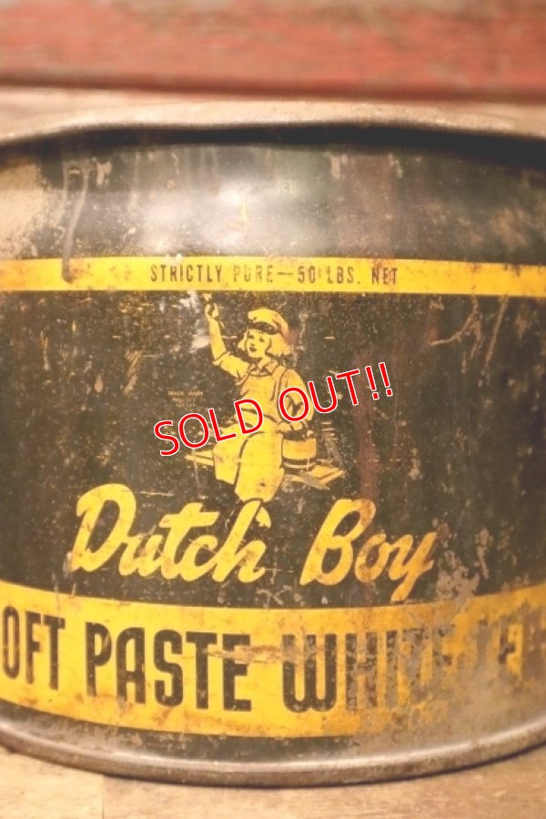 画像2: dp-240911-77 Dutch Boy / 1950's-1960's SOFT PASTE WHITE LEAD 50 LBS. NET Bucket