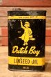 画像1: dp-240911-83 Dutch Boy / 1950's-1960's LINSEED OIL ONE QUART Can (1)