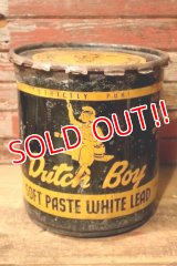 dp-240911-76 Dutch Boy / 1950's-1960's SOFT PASTE WHITE LEAD 100 LBS. NET Bucket