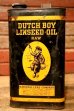 画像3: dp-240911-84 Dutch Boy / 1940's LINSEED OIL 7 1/2 LBS. Can