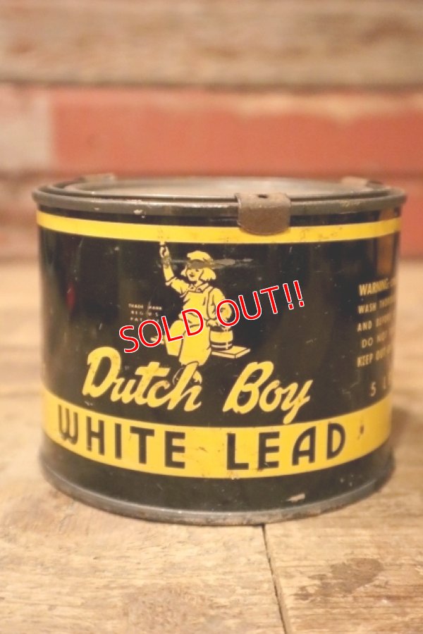 画像1: dp-240911-80 Dutch Boy / 1950's-1960's WHITE LEAD 5 LBS. Can