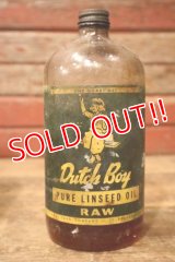 dp-240911-86 Dutch Boy / 1950's-1960's PURE LINSEED Bottle