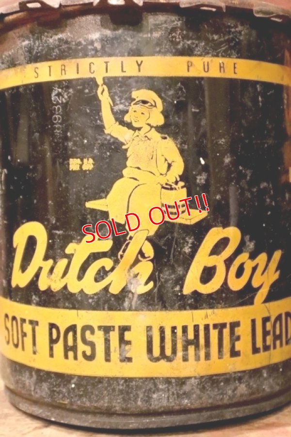 画像2: dp-240911-76 Dutch Boy / 1950's-1960's SOFT PASTE WHITE LEAD 100 LBS. NET Bucket