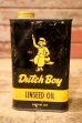 画像1: dp-240911-81 Dutch Boy / 1950's-1960's LINSEED OIL ONE PINT Can (1)