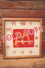 dp-240911-22 McDonald's / 1980's In-store Wall Clock