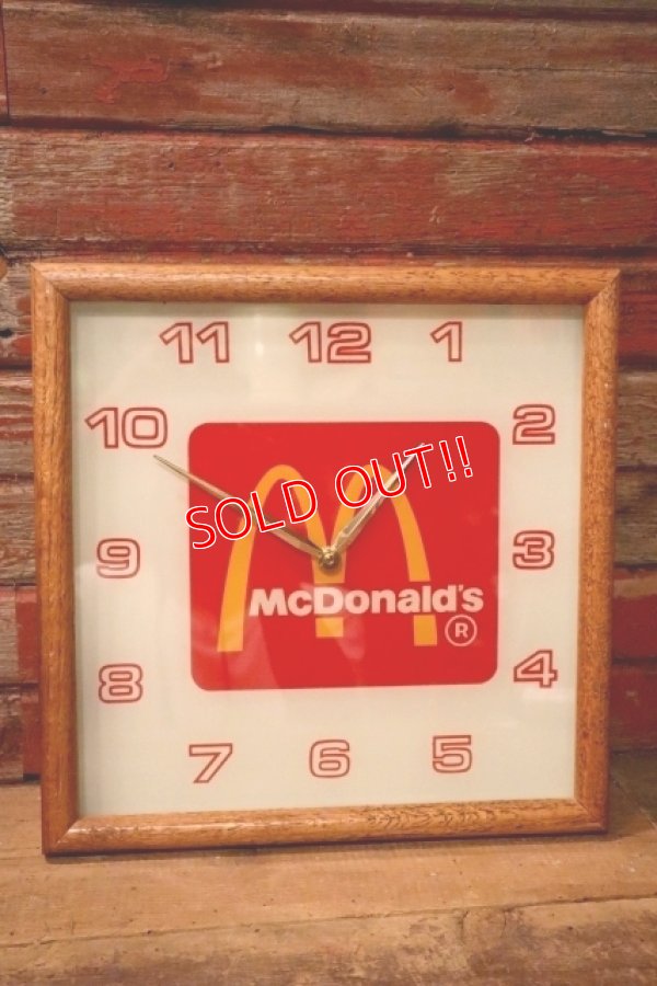 画像1: dp-240911-22 McDonald's / 1980's In-store Wall Clock