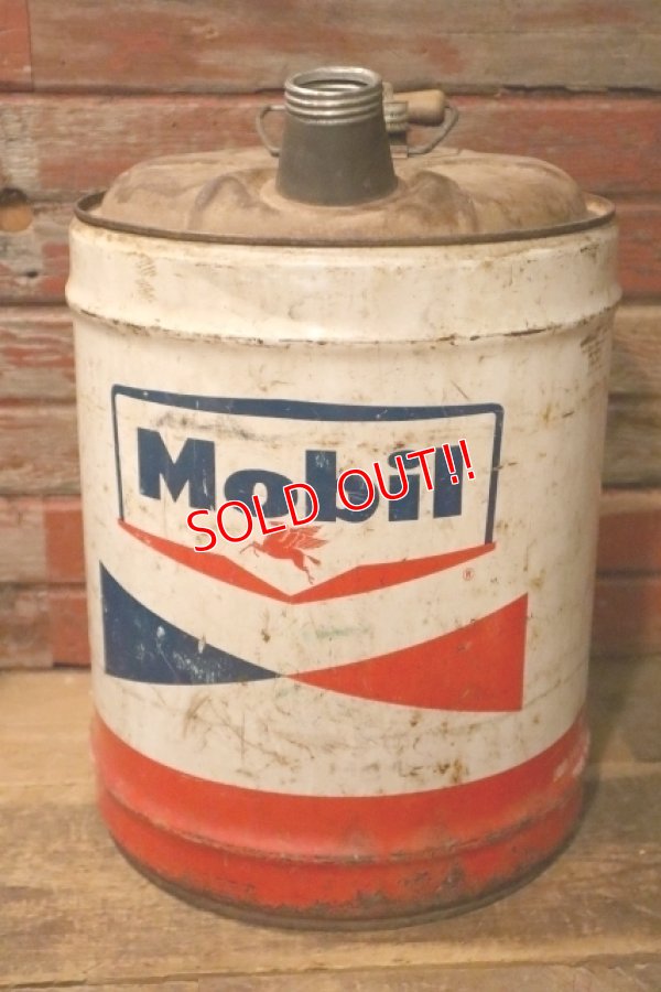 画像1: dp-240911-51 Mobil / 1960's 5 U.S. GALLONS CAN