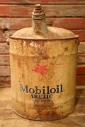 dp-240911-50 Mobiloil / ARCTIC 1940's 5 U.S. GALLONS CAN