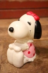 ct-240814-19 Snoopy / Determined 1980's Bell Coin Bank