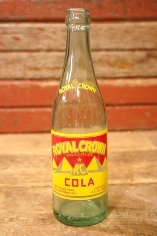 画像1: dk-015 ROYAL CROWN COLA / 1940's 12 FL. OZ. Bottle