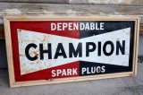 dp-240911-41 CHAMPION / 1950's W-side Metal Sign