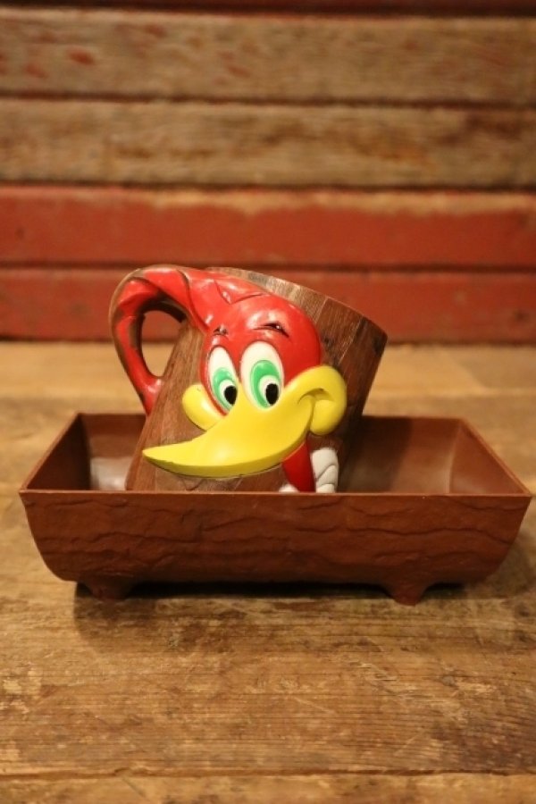 画像1: ct-240911-05 Woody Woodpecker / 1960's Plastic Mug & Bowl Set (B)