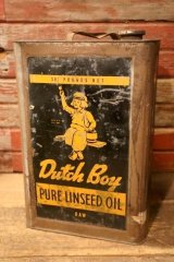 dp-240911-89 Dutch Boy / 1960's PURE LINSEED OIL 38 POUNDS CAN