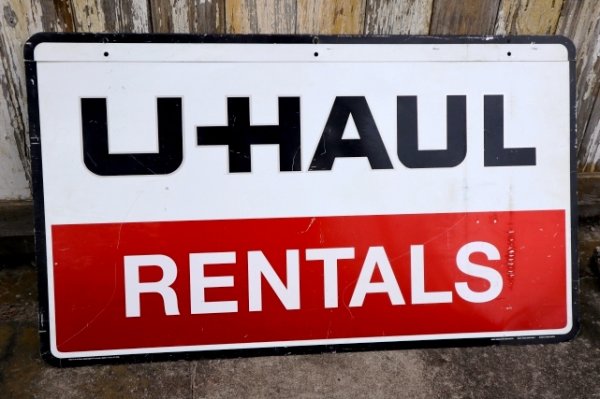 画像1: dp-240911-72 U-HAUL / 1990's W-side Metal Sign