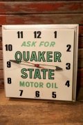 dp-240911-19 【JUNK】QUAKER STATE MOTOR OIL / 1960's Wall Clock