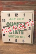 dp-240911-19 【JUNK】QUAKER STATE MOTOR OIL / 1960's Wall Clock