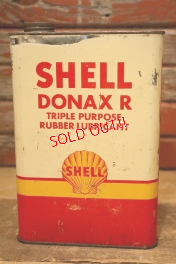 画像1: dp-240321-16 SHELL 1950's DONAX R ONE U.S. GALLON CAN