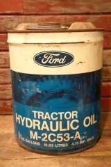 dp-240911-29 Ford TRACTOR HYDRAULICOIL / 1970's 5 U.S.GALLONS CAN