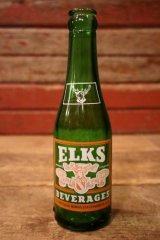 dk-041 ELKS BEVERAGES / 1940's 7 FL.OZ Bottle