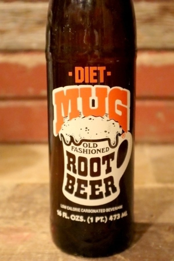 画像2: dk-051 DIET MUG ROOT BEER / 1980's 16 FL.OZ Bottle