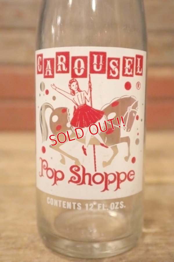 画像2: dk-046 CAROUSEL Pop Shoppe / 1970's 12 FL.OZ Bottle