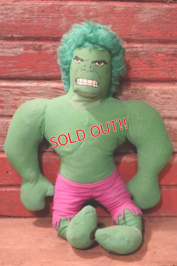 画像1: ct-241008-20 The Incredible Hulk / Knickerbocker 1978 Plush Doll