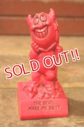 ct-241008-98 PAURA 1971 Red Devil Message Doll "THE DEVIL MADE ME DO IT"