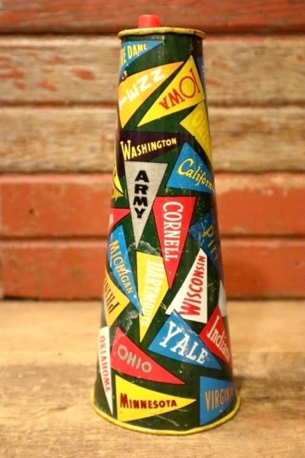 画像1: dp-241008-01 THE OHIO ART CO. 1960's COLLEGE PENNANTS MEGAPHONE