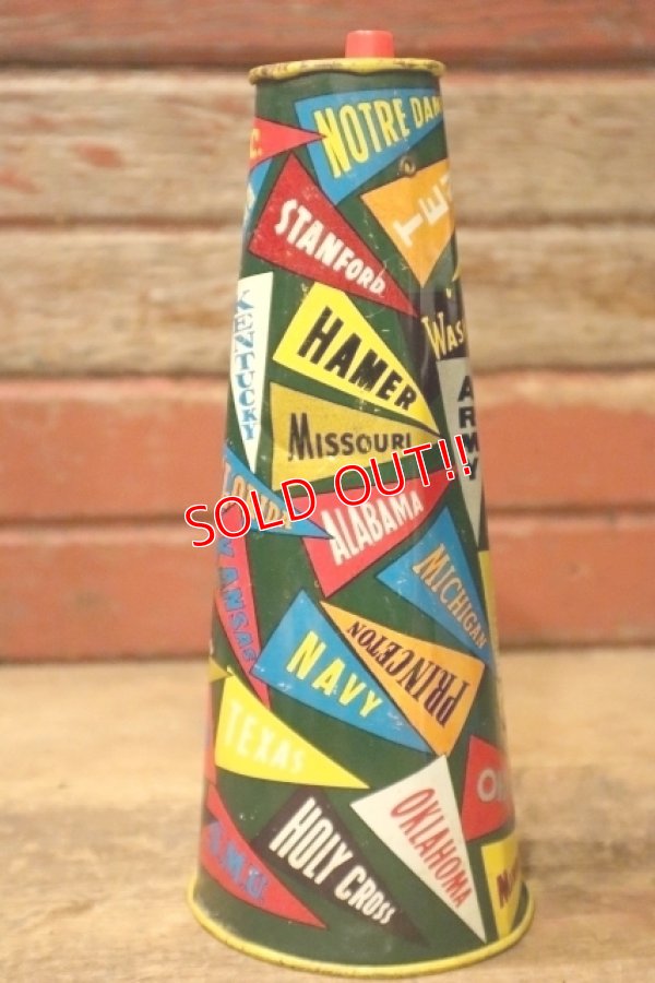 画像2: dp-241008-02 THE OHIO ART CO. 1960's COLLEGE PENNANTS MEGAPHONE