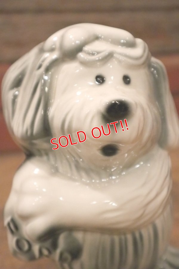 画像2: ct-240718-05 FORD / 1950's-1960's Shaggy Dog Ceramic Coin Bank