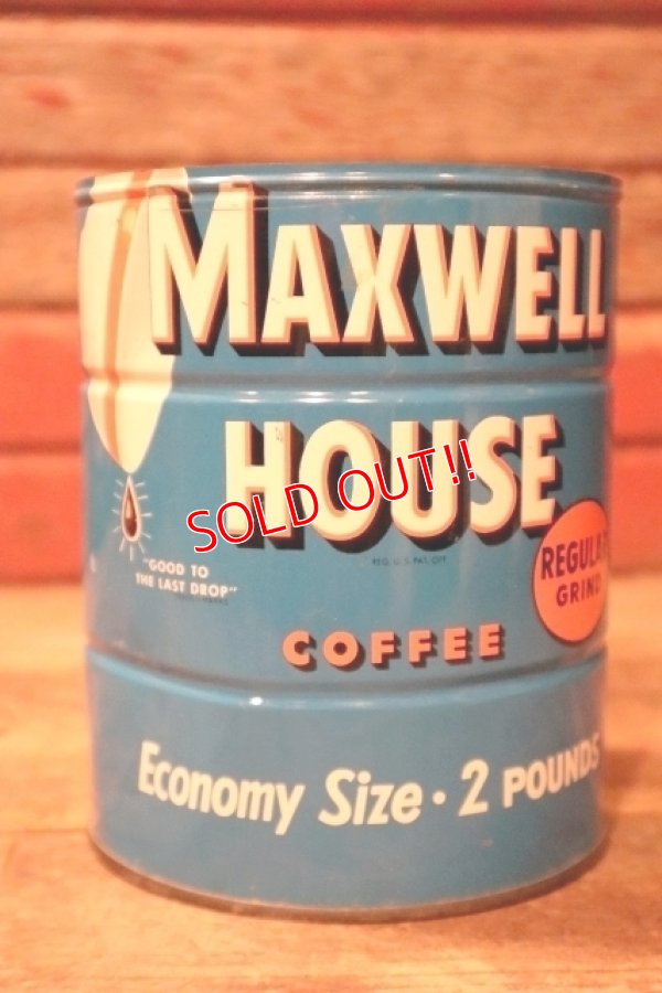 画像1: dp-241027-06 MAXWELL HOUSE COFFEE 1950's TIN CAN