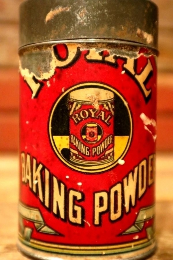 画像2: dp-241027-05 ROYAL 1910's-1920's BAKING POWDER TIN CAN