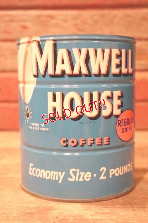 画像2: dp-241027-06 MAXWELL HOUSE COFFEE 1950's TIN CAN