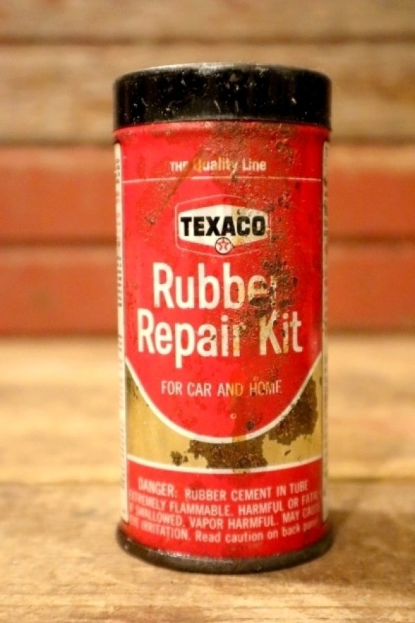 画像1: dp-241027-22 TEXACO / 1970's Rubber Repair Kit Can