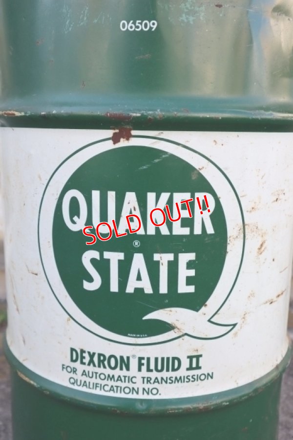 画像2: dp-240718-09 QUAKER STATE / 1980's DEXRON FLUID II 16 U.S. GALLONS CAN