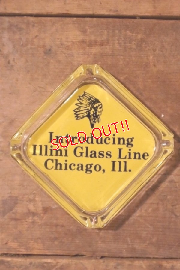 画像2: dp-240814-40 Illini Glass Line / Vintage Ashtray