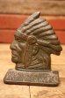 画像1: dp-241008-06 Indian Head Bookend (1)