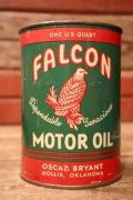 dp-241106-06 FALCON MOTOR OIL / 1940's-1950's One U.S. Quart Can