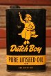 画像1: dp-241106-20 Dutch Boy Paint 1950's-1960's PURE LINSEED OIL One Quart Can (1)