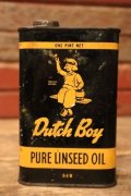 dp-241027-14 Dutch Boy Paint 1950's-1960's PURE LINSEED OIL ONE PINT Can