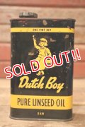 dp-241106-19 Dutch Boy Paint 1950's-1960's PURE LINSEED OIL ONE PINT Can